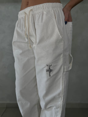 Calça de Moletom Dropp Logo Off White